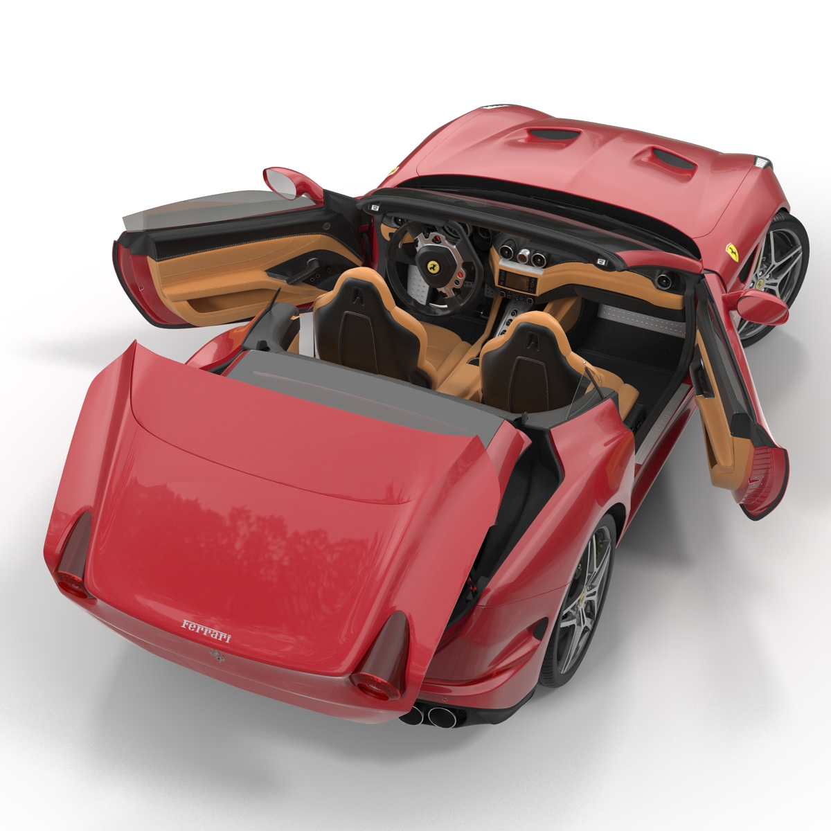 Ferrari California T 2015 Rigged 3D