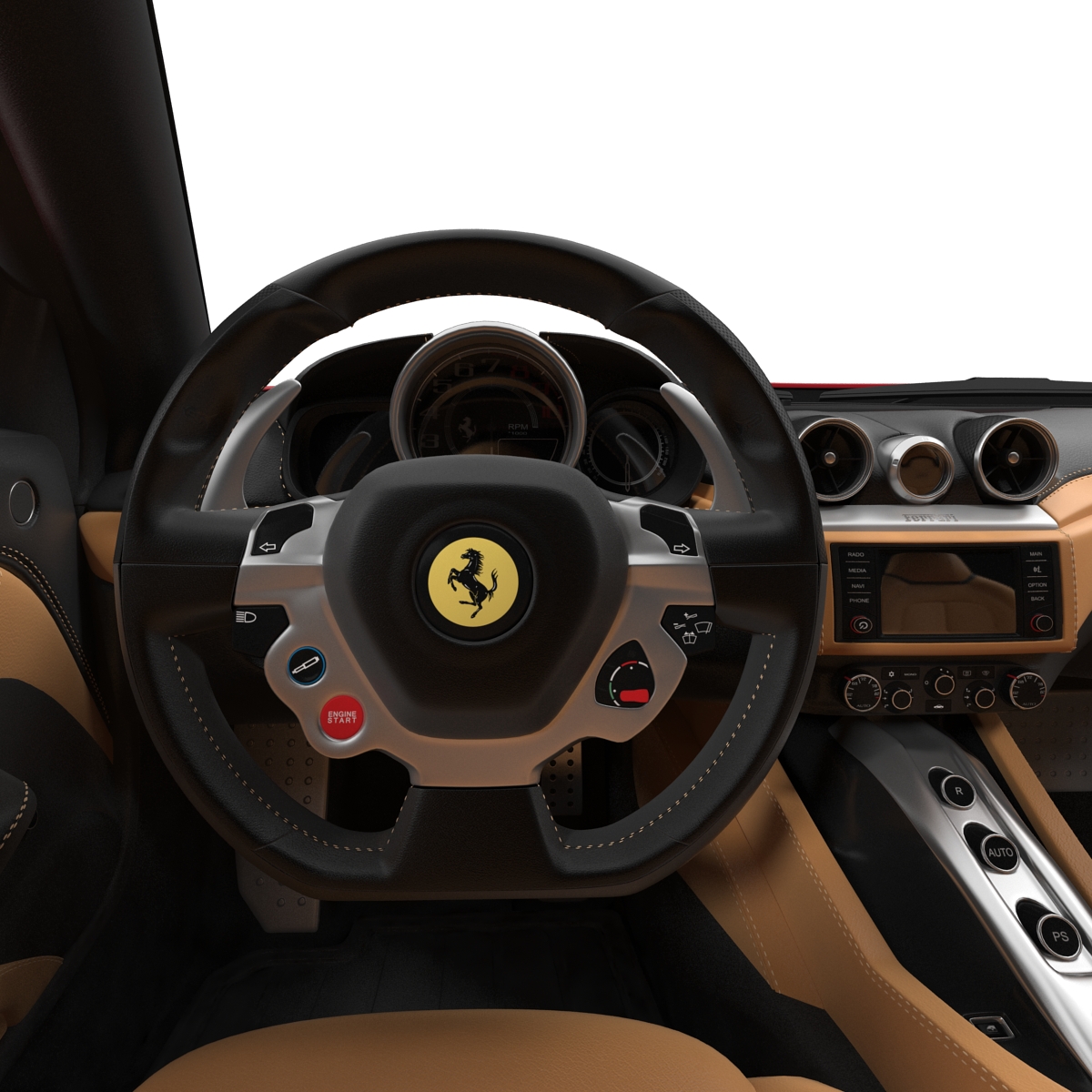 Ferrari California T 2015 Rigged 3D