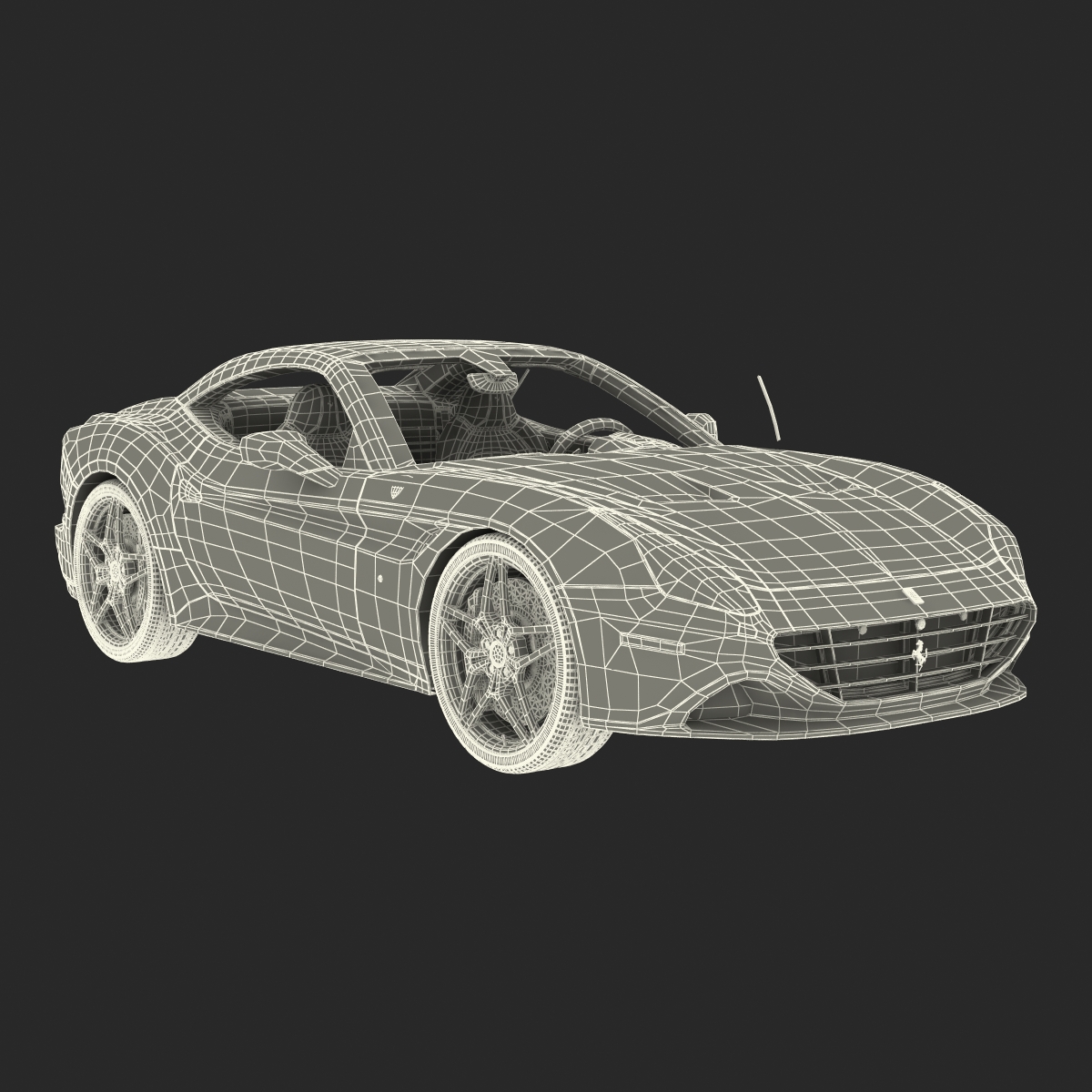 Ferrari California T 2015 Rigged 3D