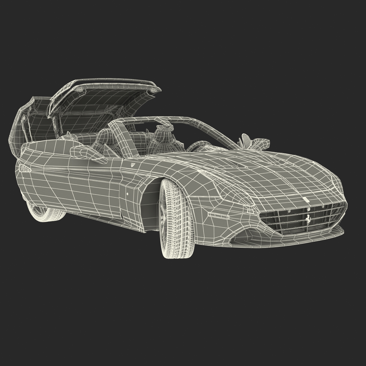 Ferrari California T 2015 Rigged 3D