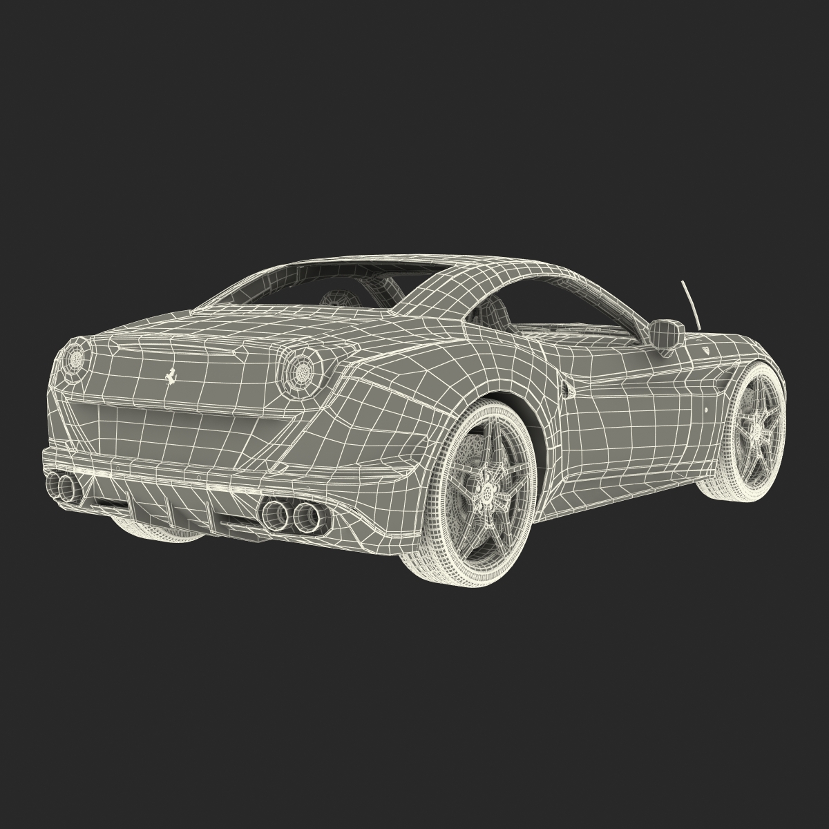 Ferrari California T 2015 Rigged 3D