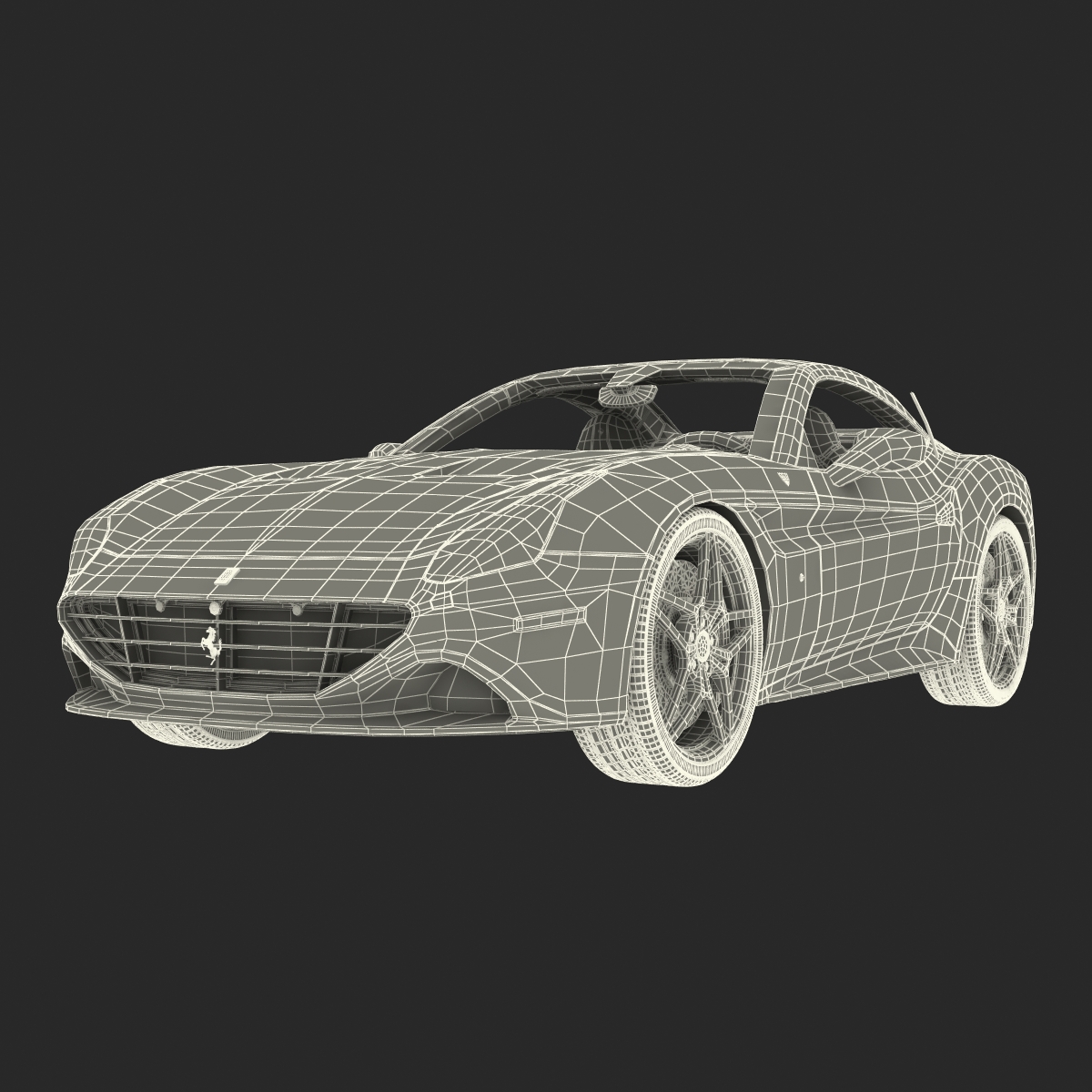 Ferrari California T 2015 Rigged 3D