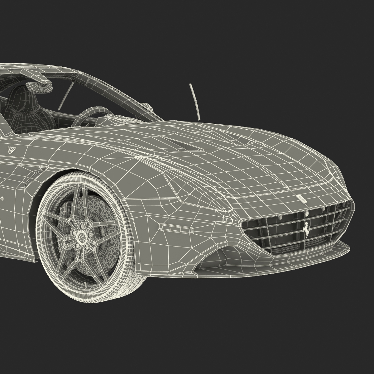 Ferrari California T 2015 Rigged 3D