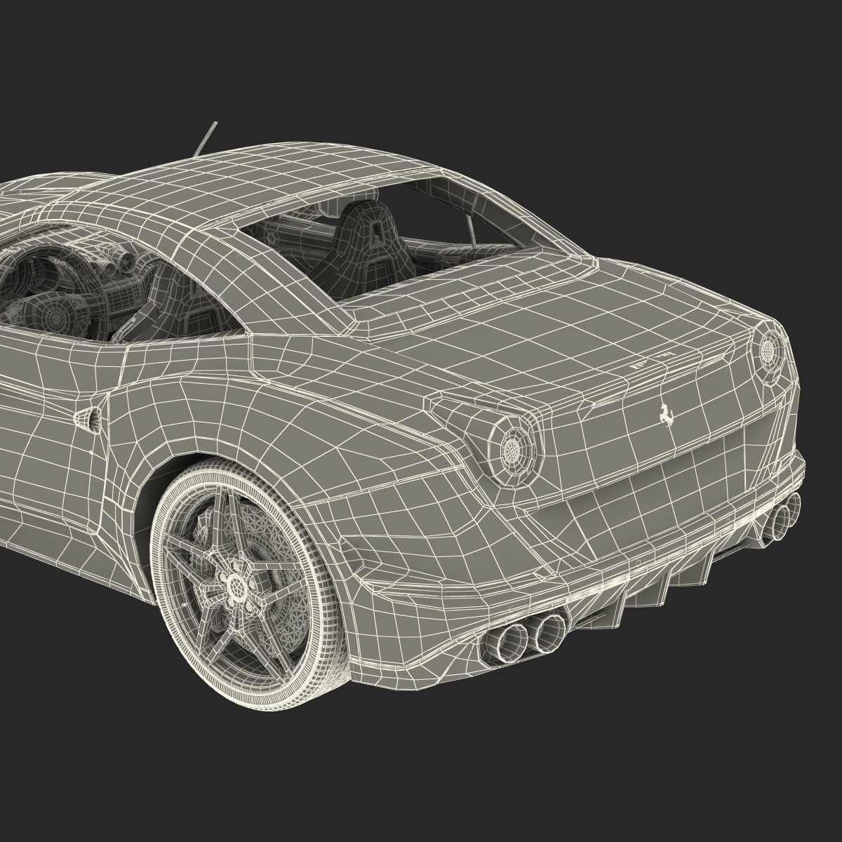 Ferrari California T 2015 Rigged 3D