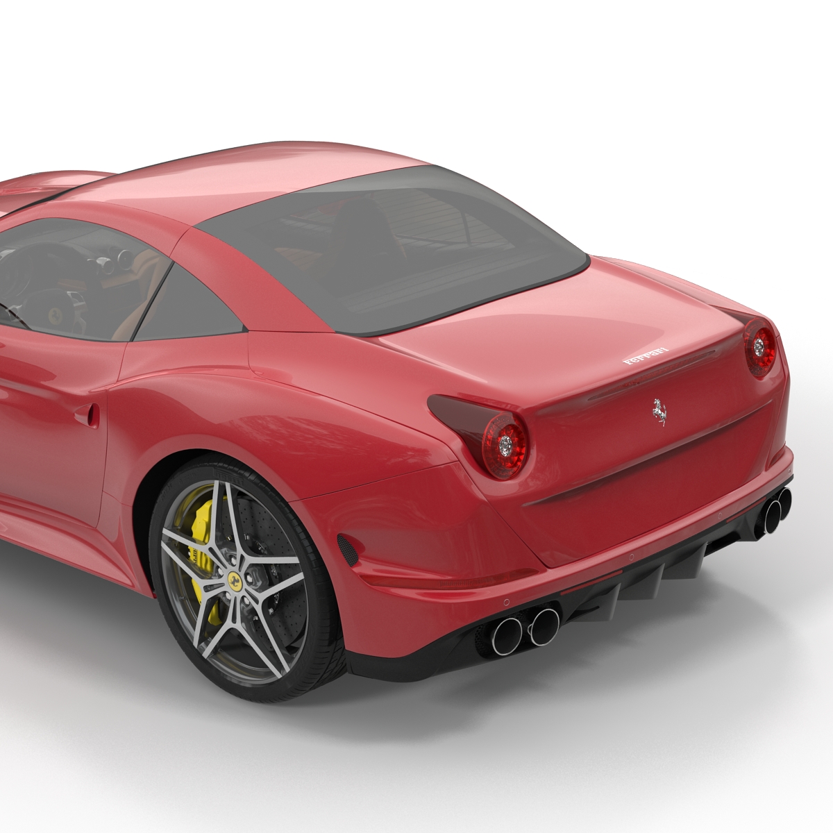 3D Ferrari California T 2015 Simple Interior