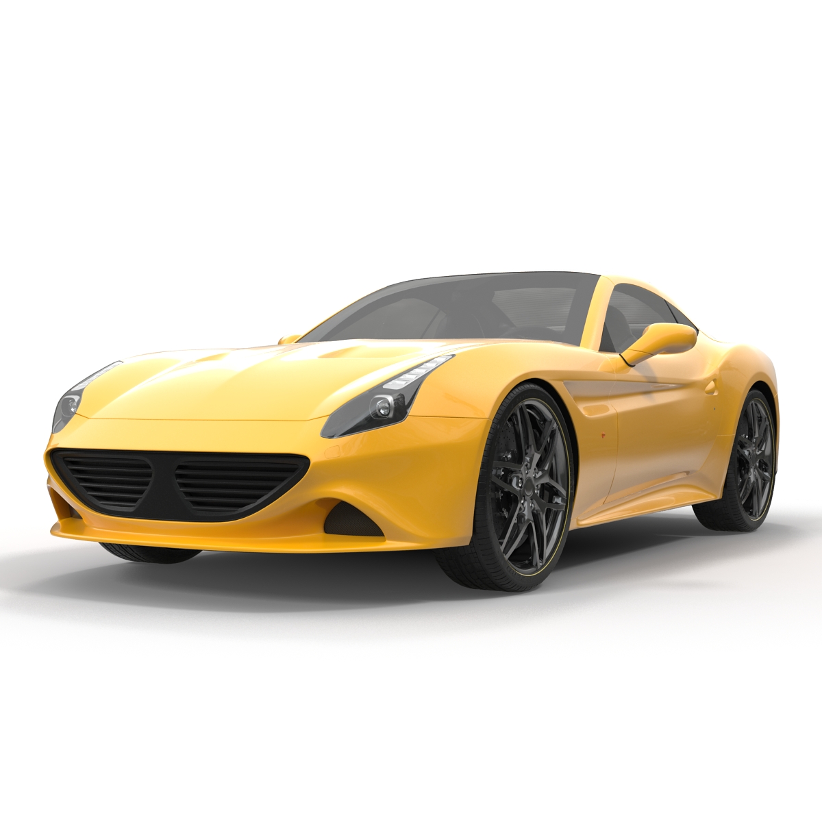 3D Generic Sport Car Simple Interior model