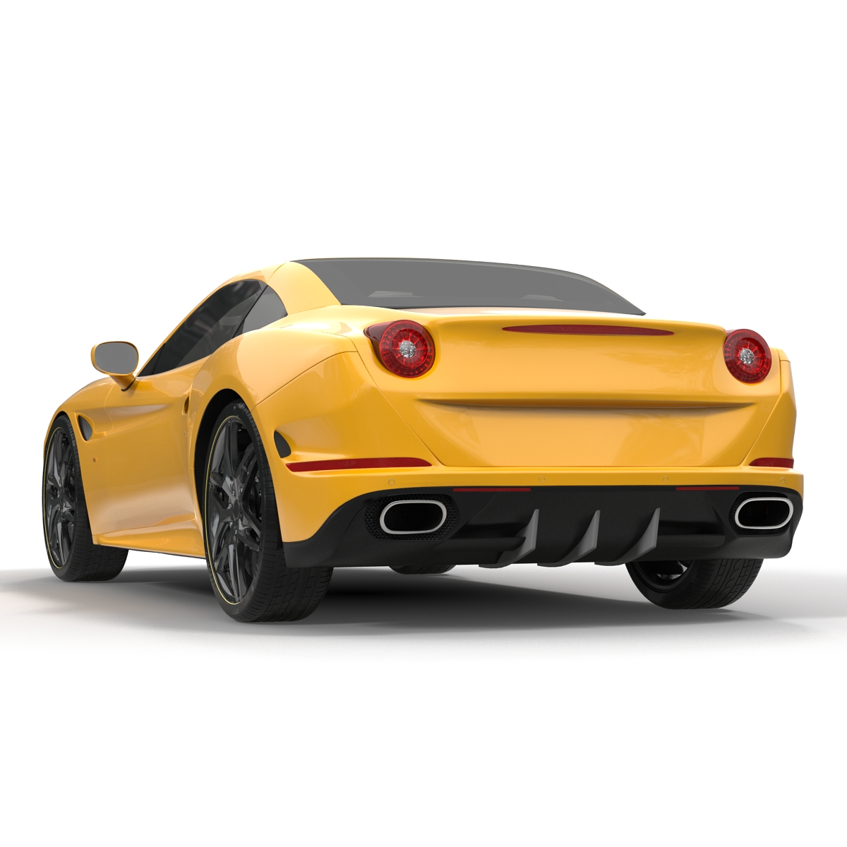 3D Generic Sport Car Simple Interior model