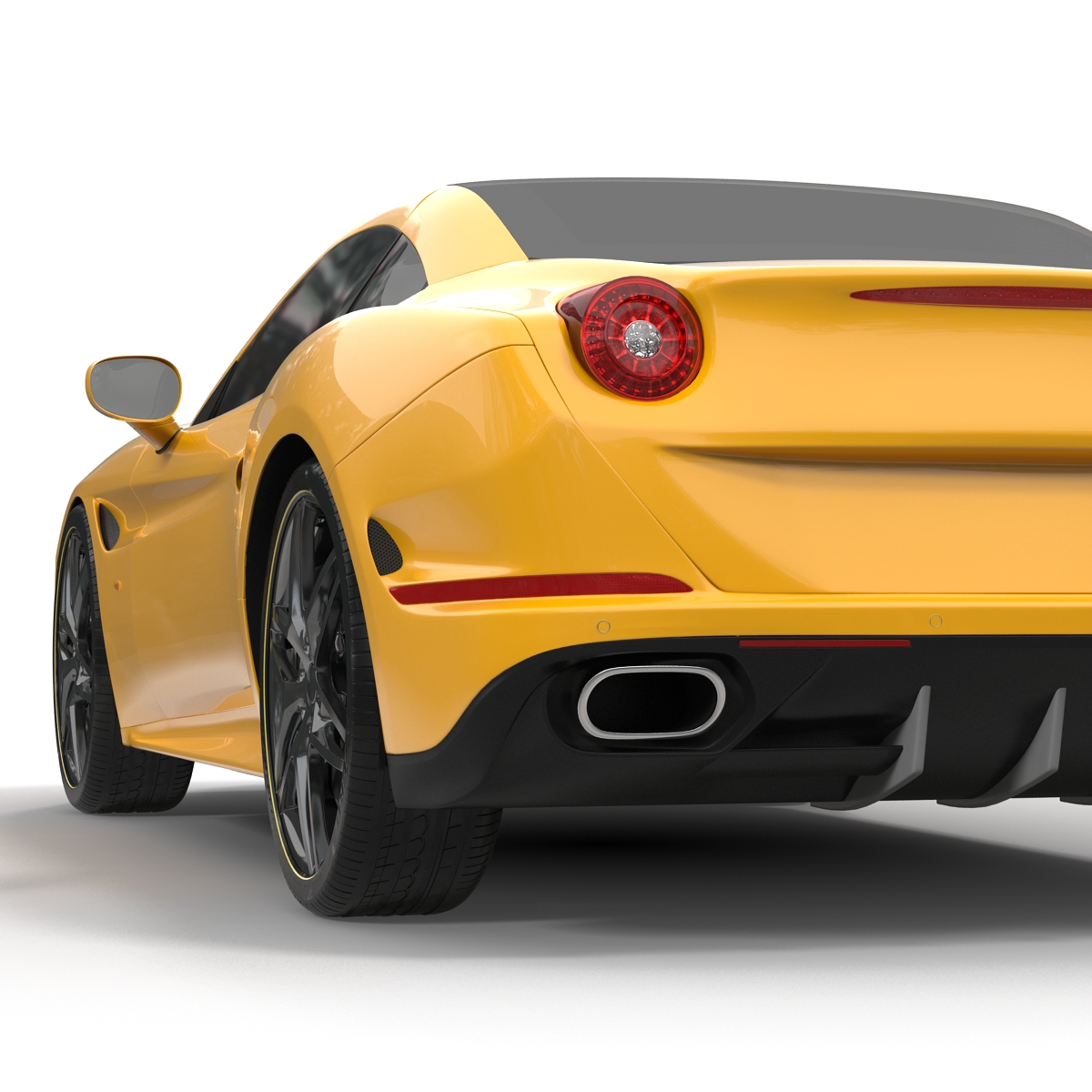 3D Generic Sport Car Simple Interior model