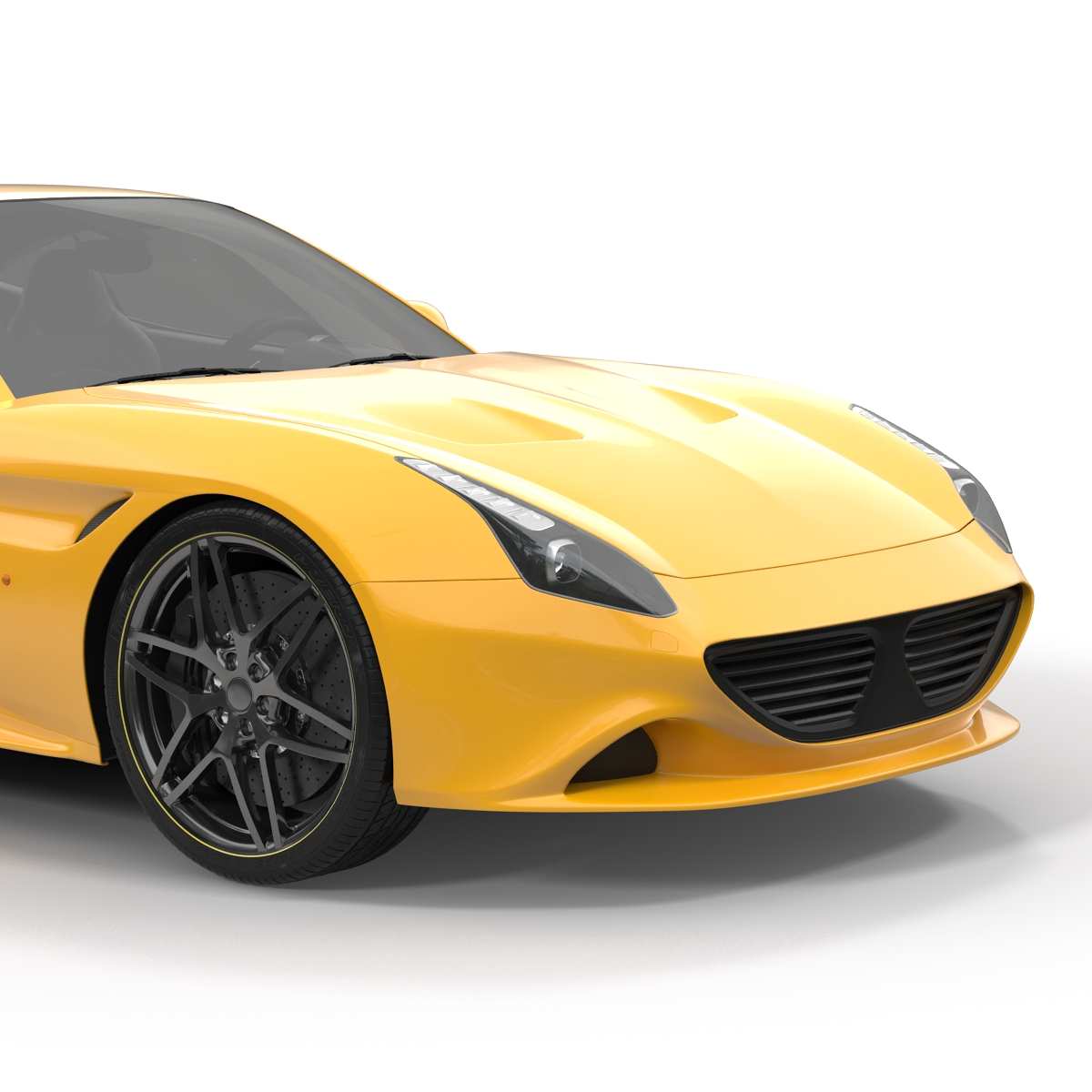 3D Generic Sport Car Simple Interior model