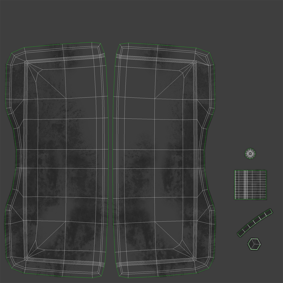 3D Generic Sport Car Simple Interior model