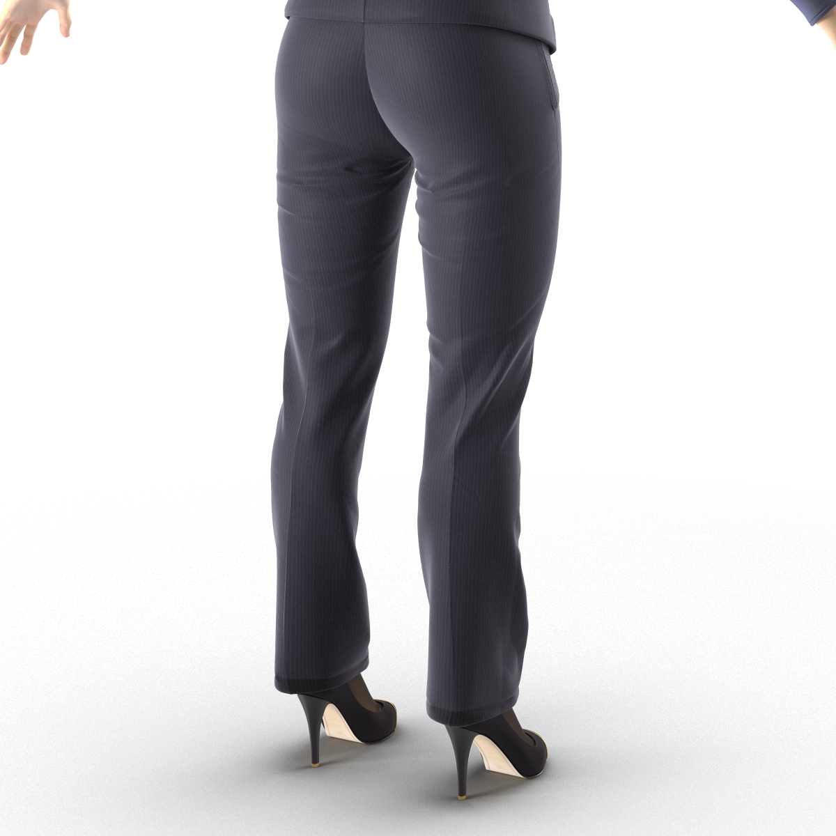 3D model Asian Business Woman