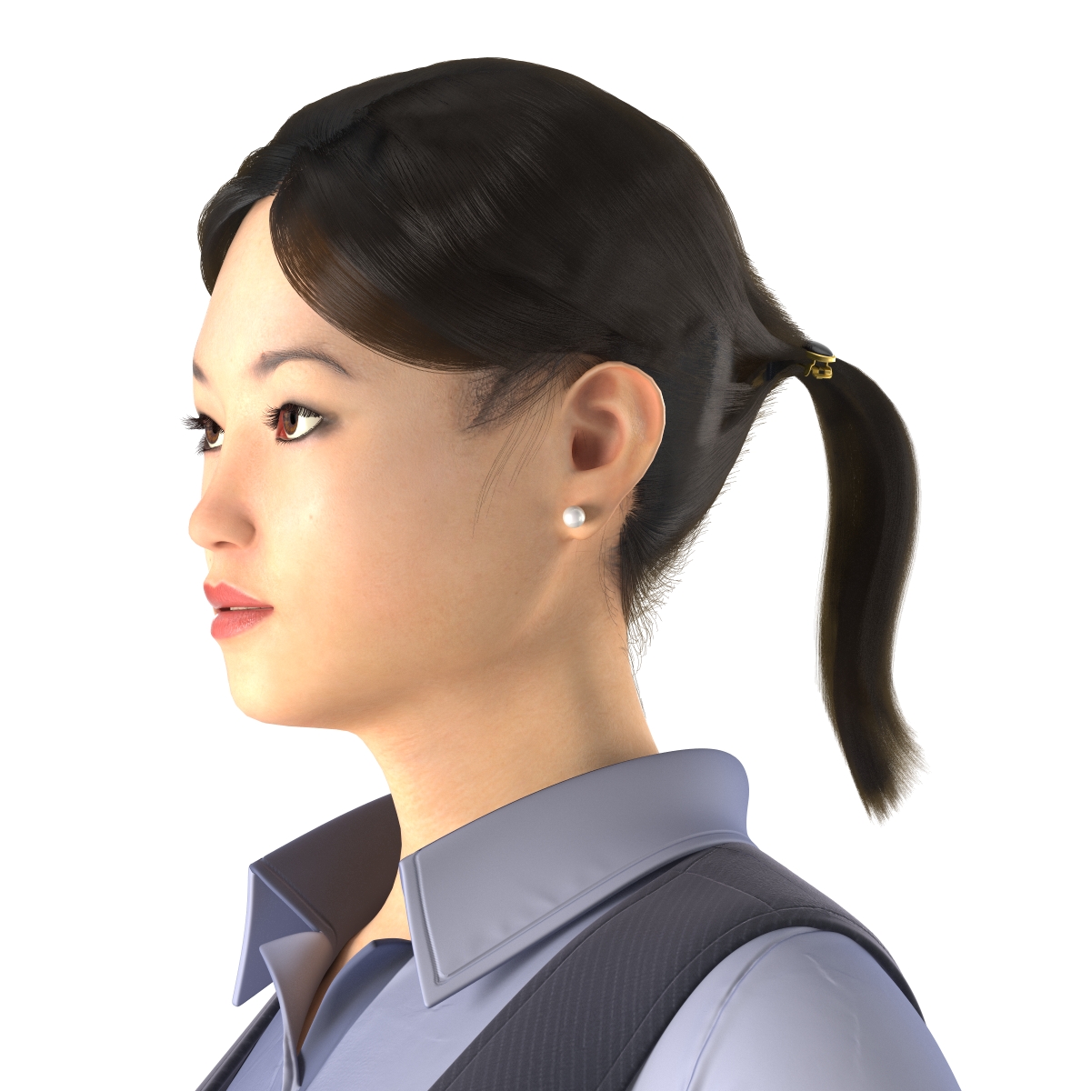 3D model Asian Business Woman