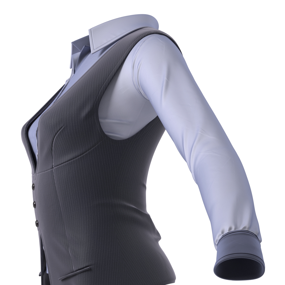 3D model Womens Waistcoat Set