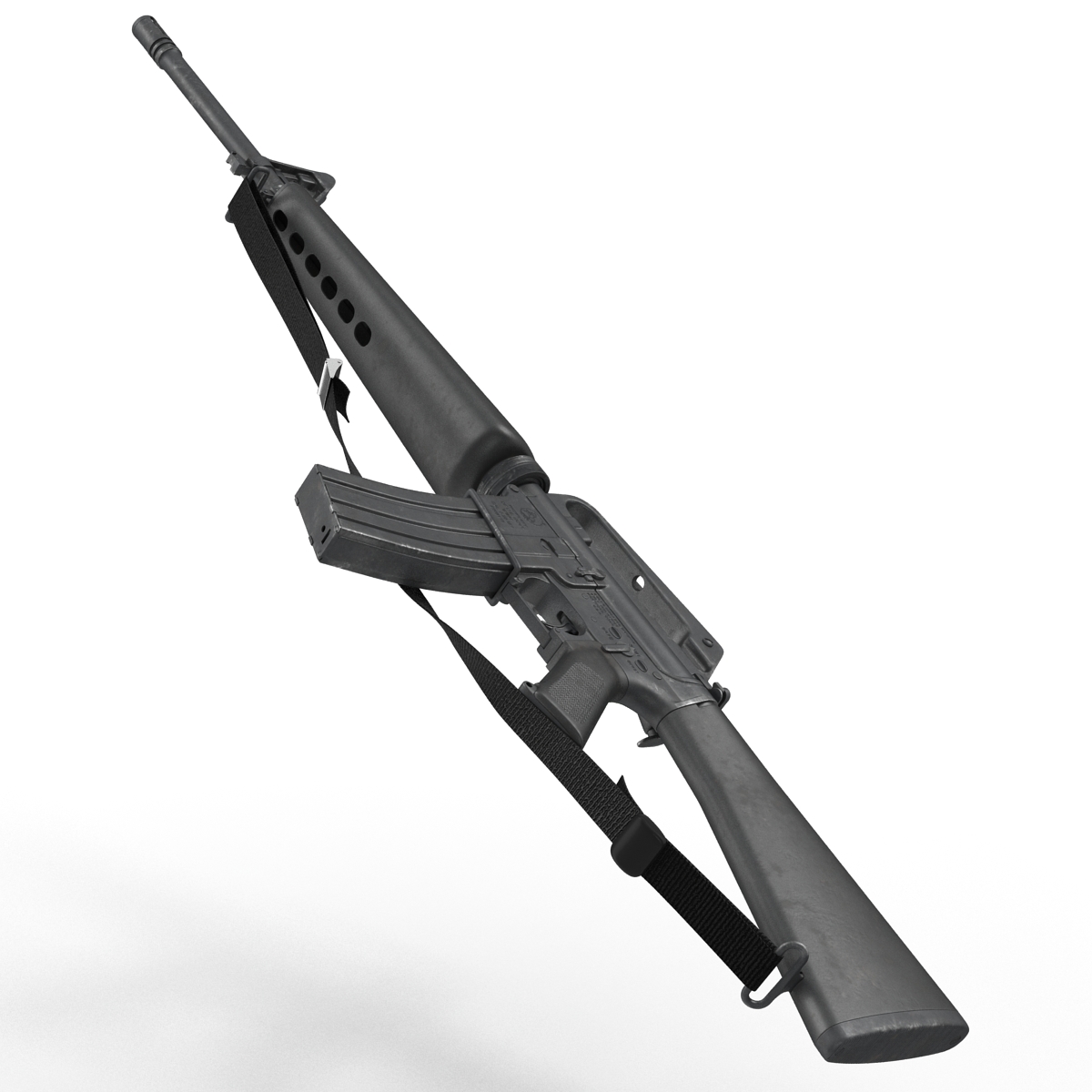 Assault Rifle M16 3 3D model