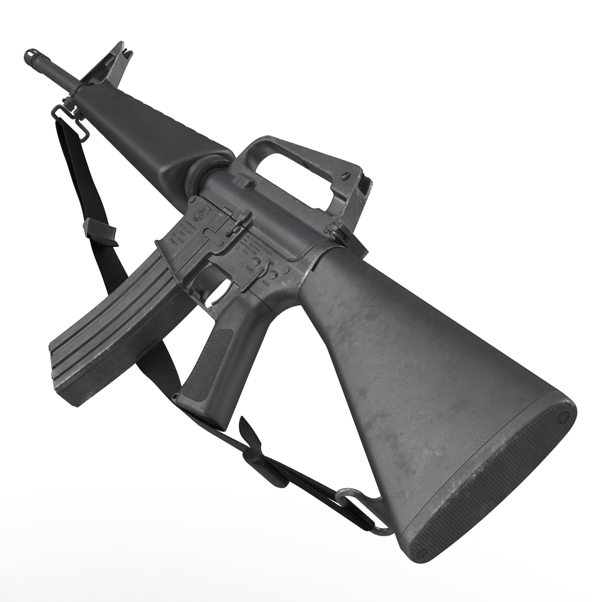 Assault Rifle M16 3 3D model