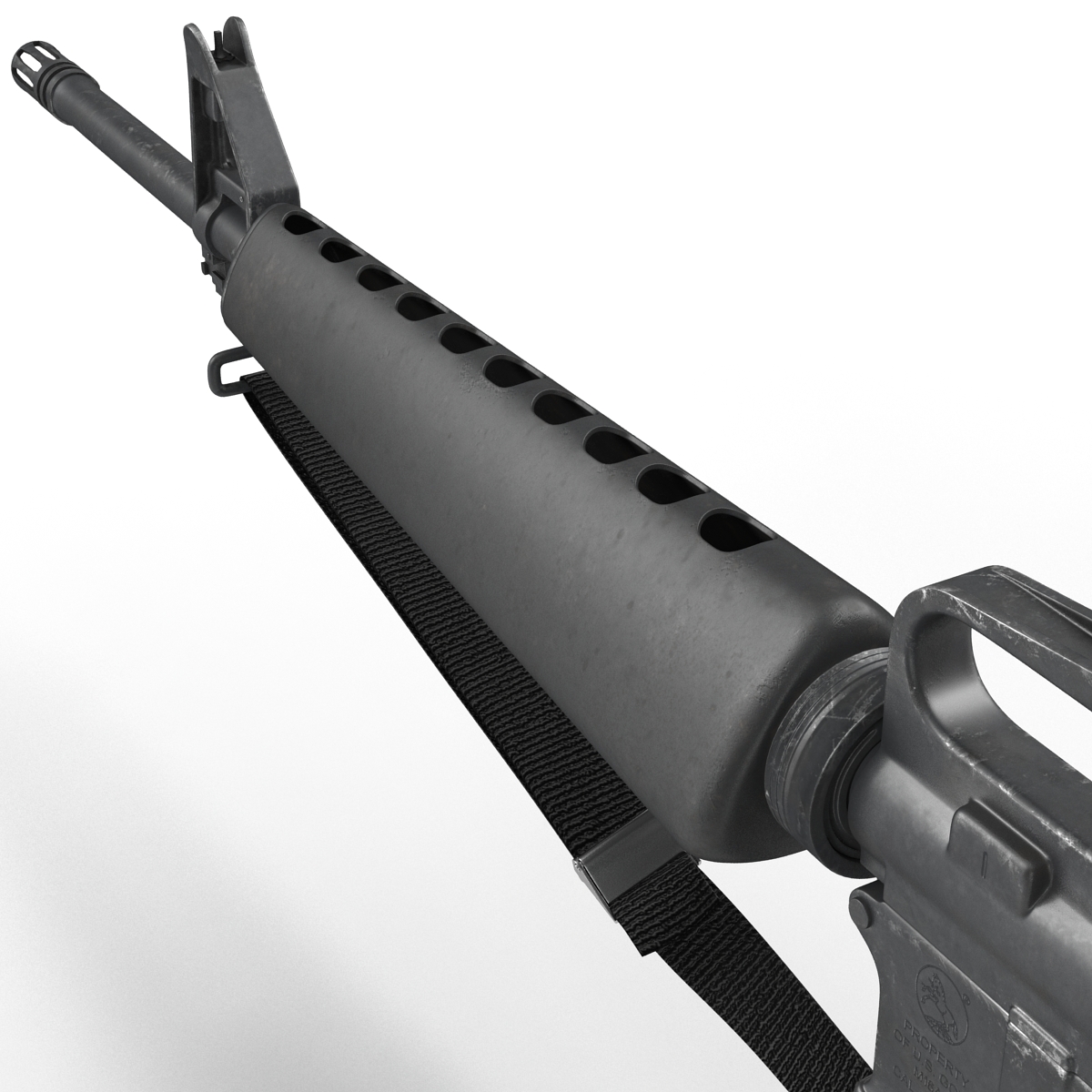 Assault Rifle M16 3 3D model