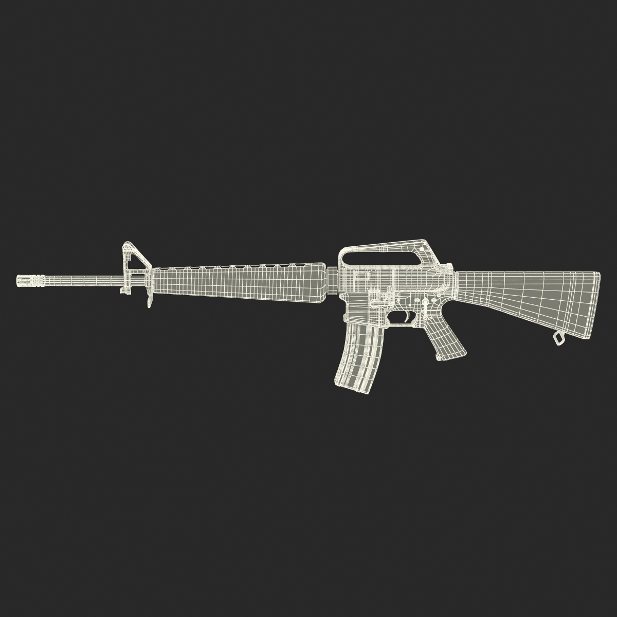 Assault Rifle M16 4 3D model