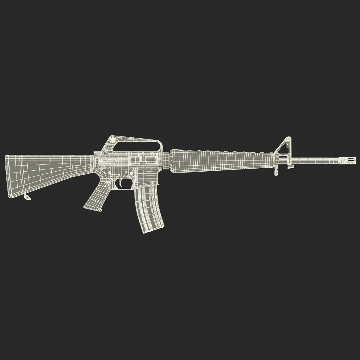 Assault Rifle M16 4 3D model