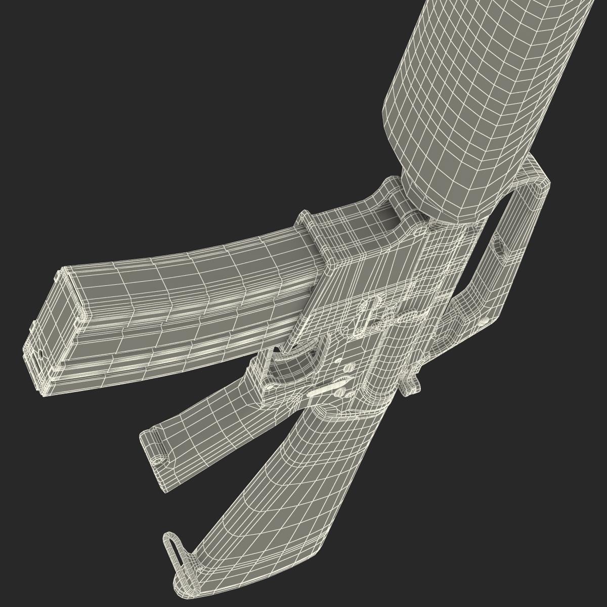 Assault Rifle M16 4 3D model