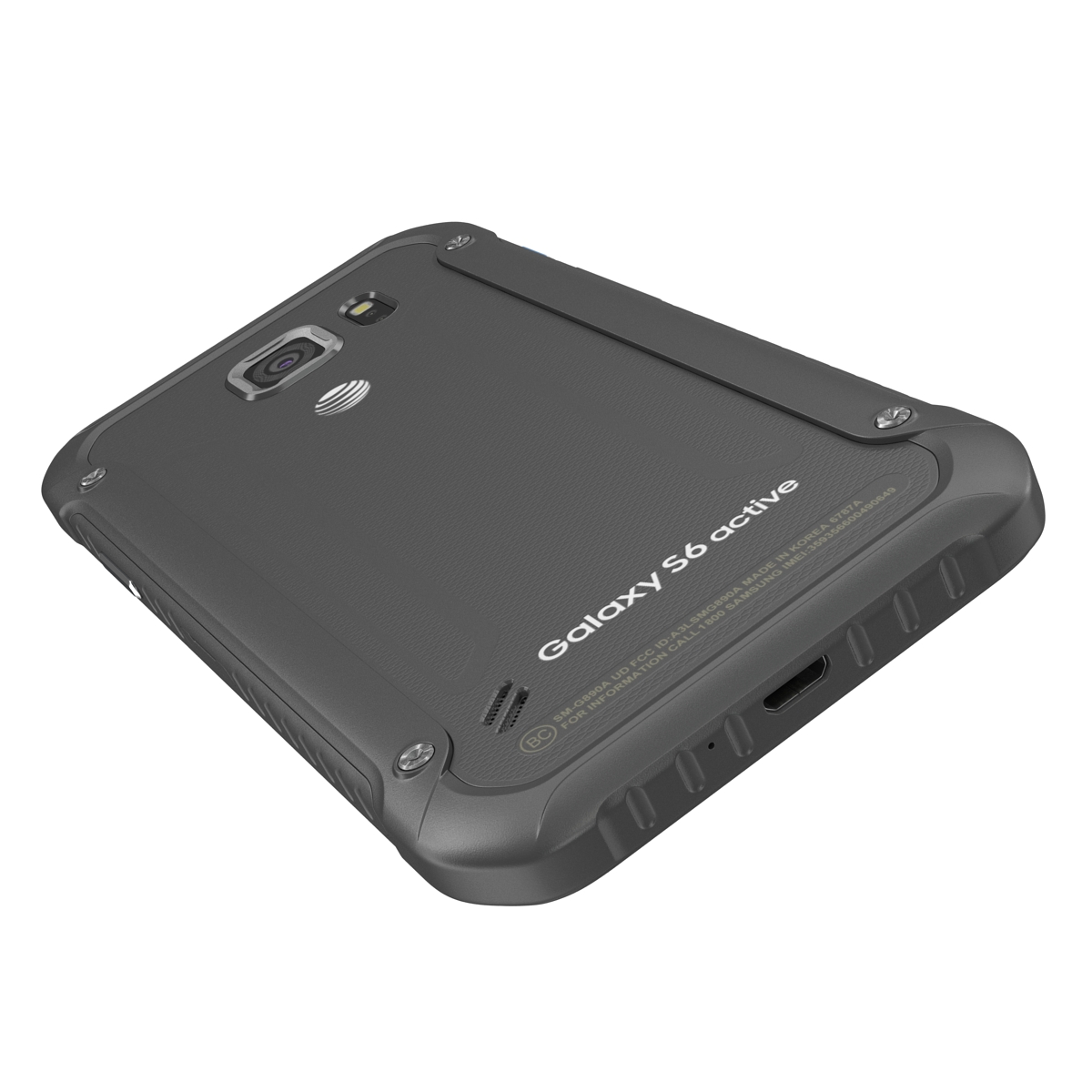 Samsung Galaxy S6 Active Gray 3D model