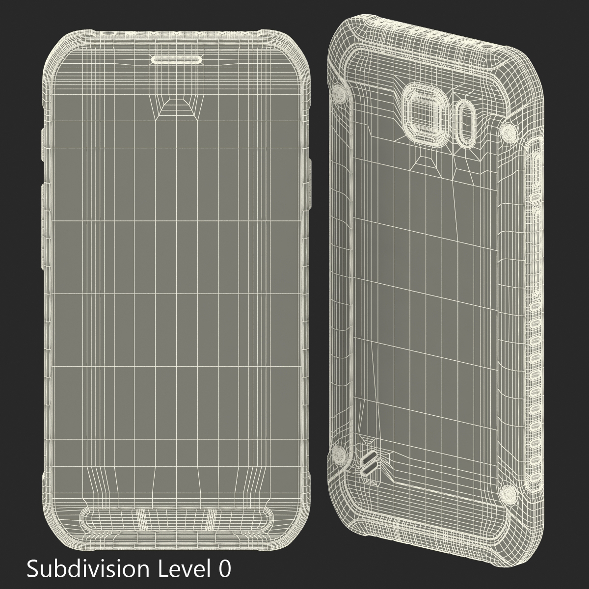 Samsung Galaxy S6 Active Gray 3D model