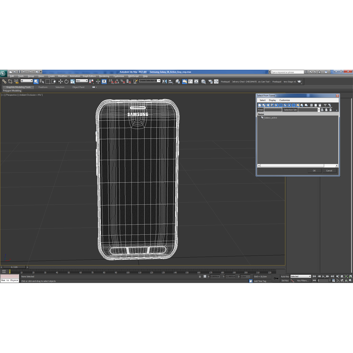 Samsung Galaxy S6 Active Gray 3D model