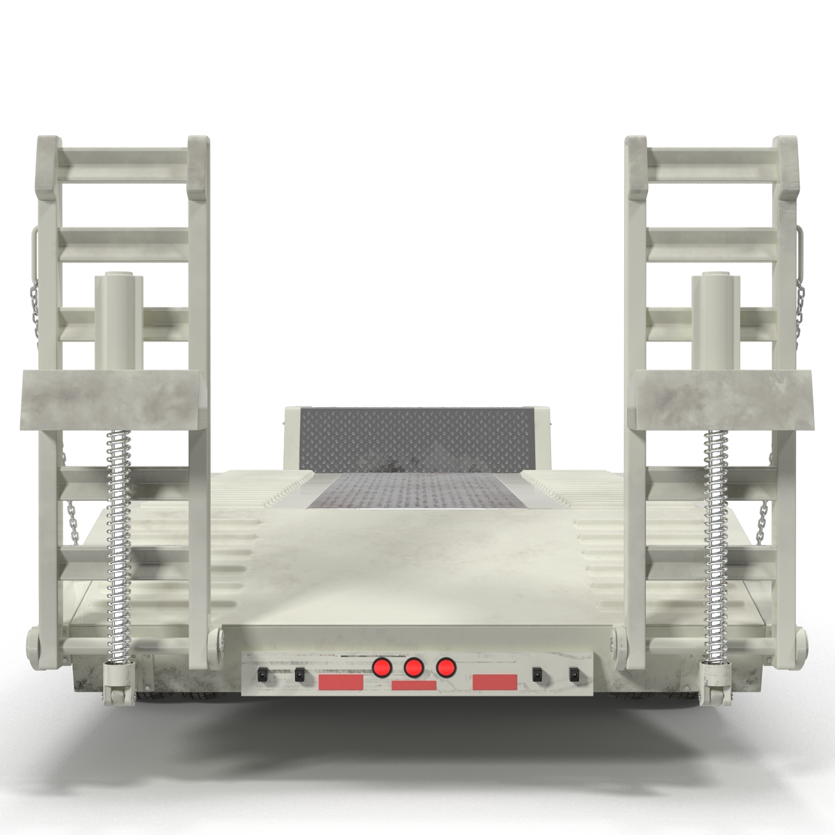 3D model Double Drop Lowboy Tri Axle Trailer