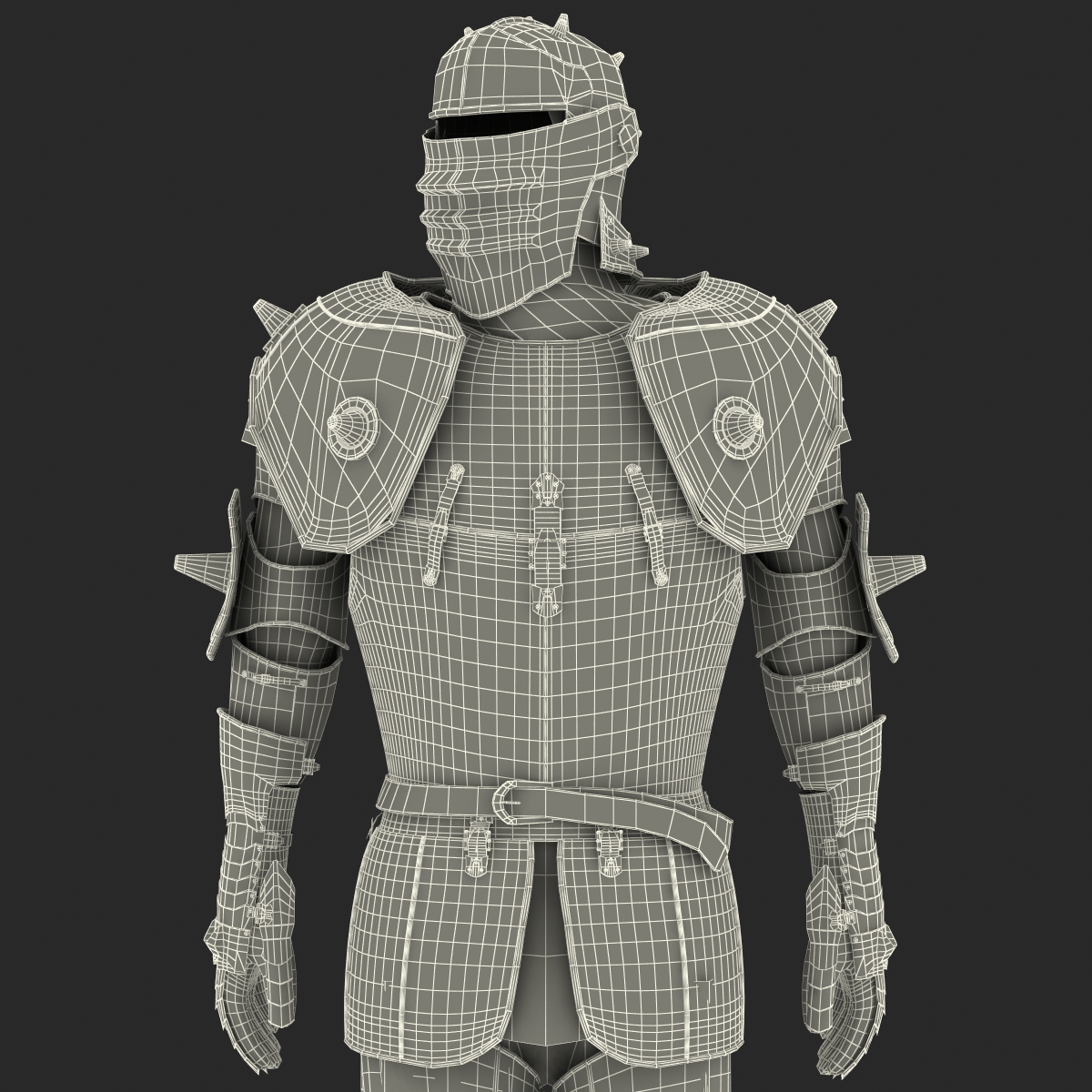 Medieval Suit of Armor 2 3D model