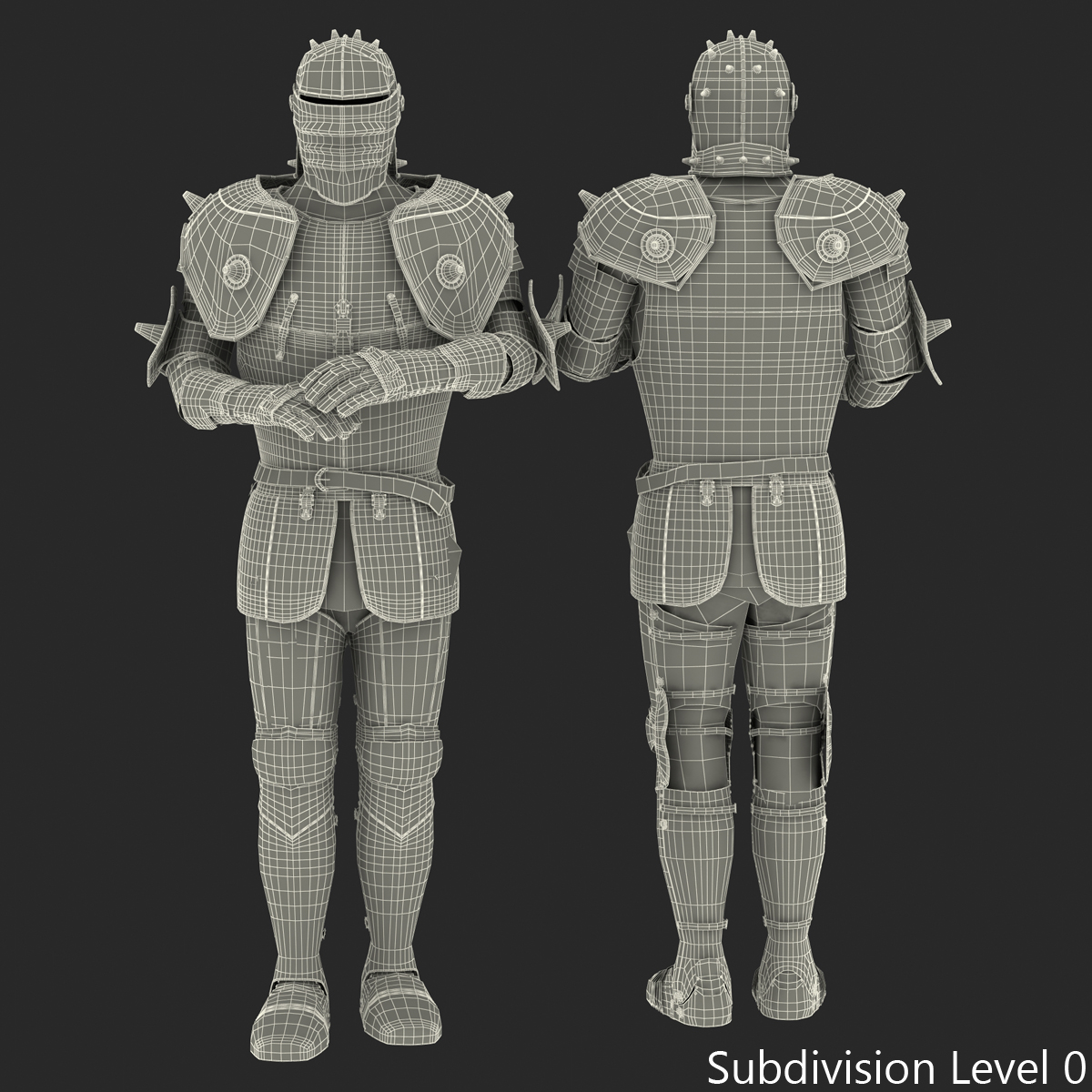 Medieval Suit of Armor 3 3D model