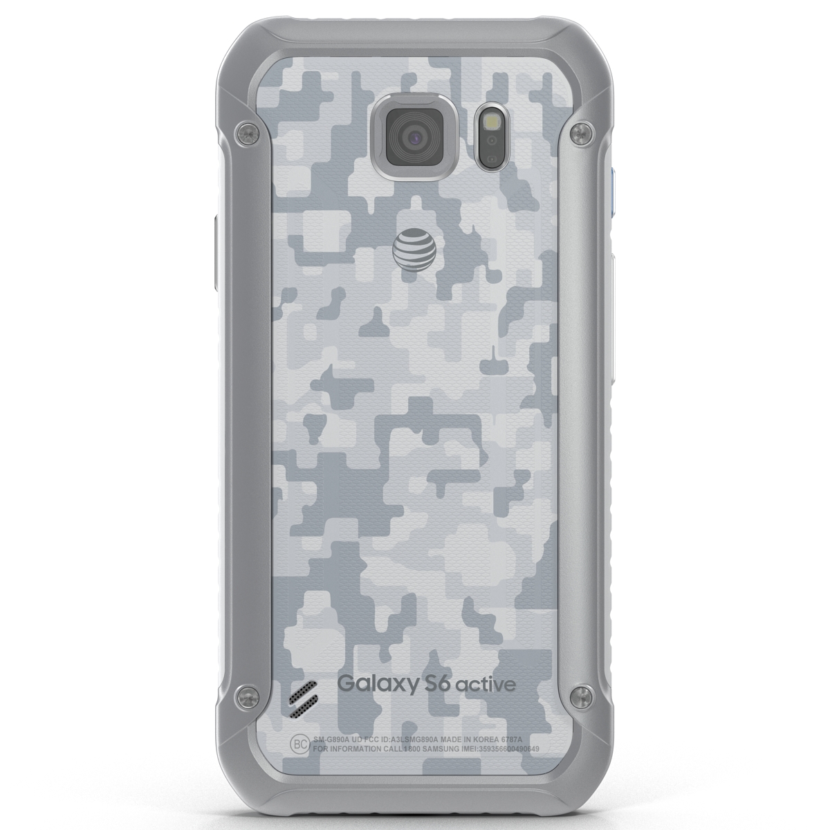 3D model Samsung Galaxy S6 Active White