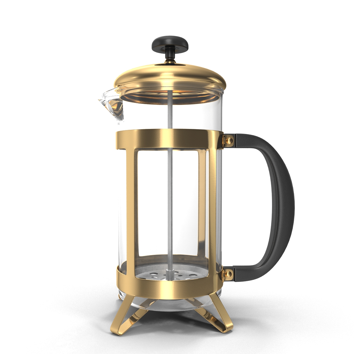 3D French Press Coffee Pot model