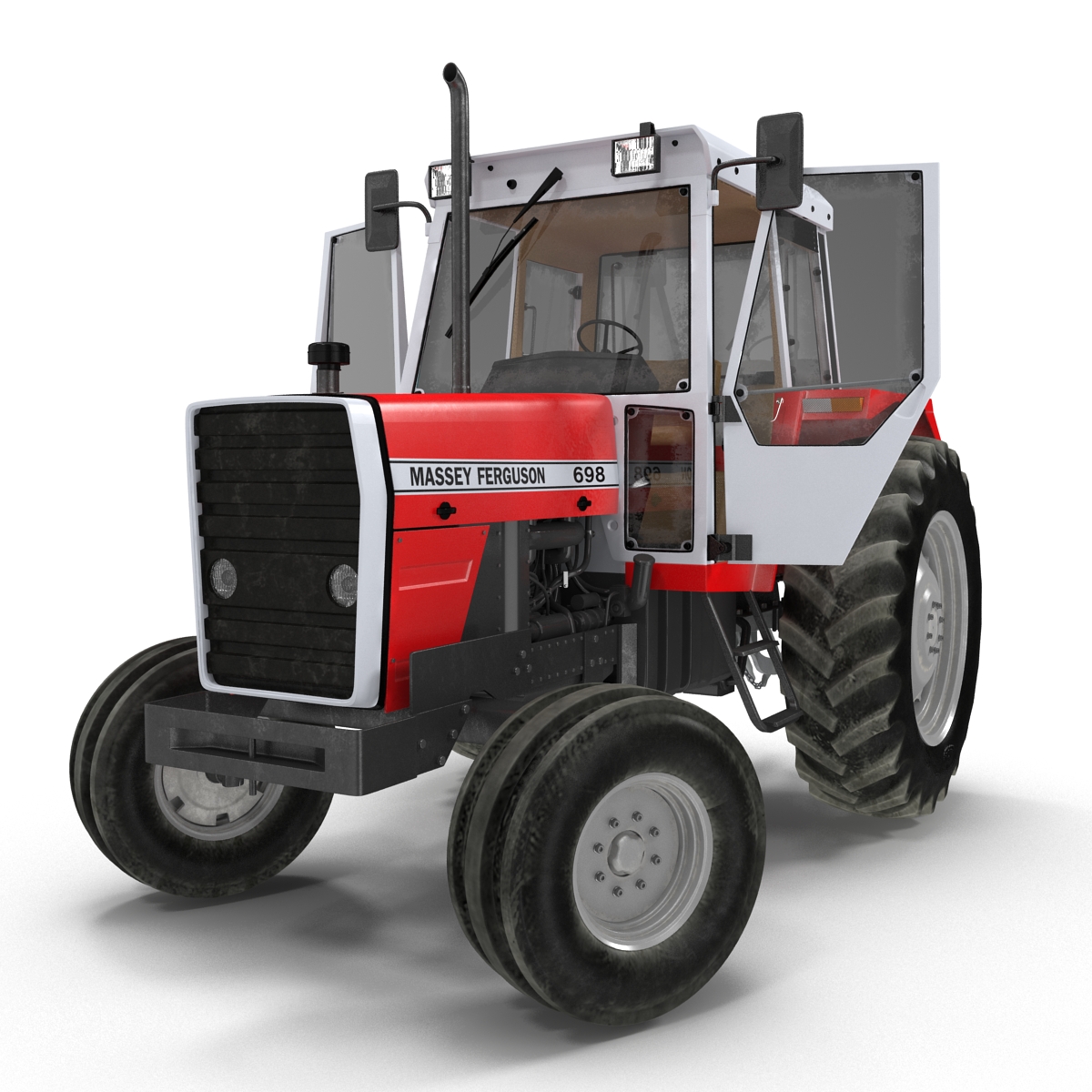 3D model Vintage Tractor Ferguson 698 Rigged
