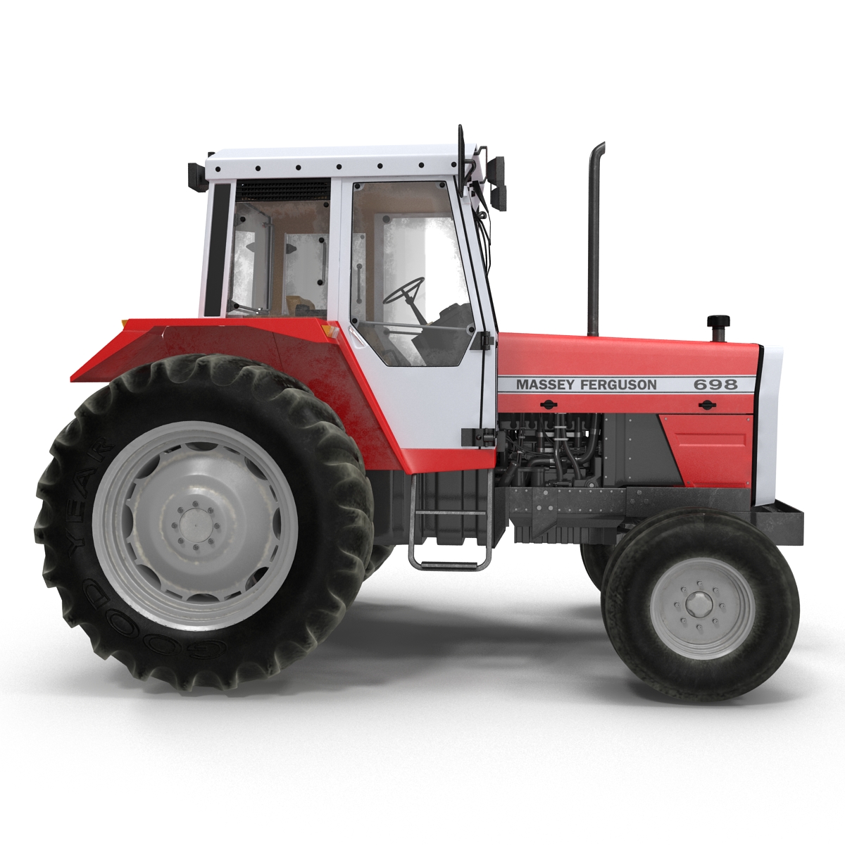 3D model Vintage Tractor Ferguson 698 Rigged