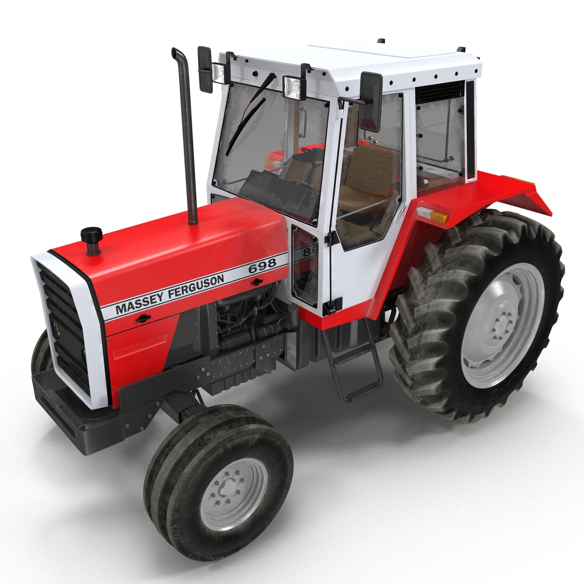 3D model Vintage Tractor Ferguson 698 Rigged