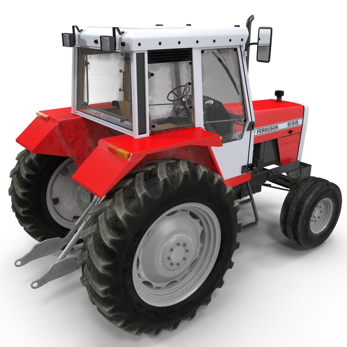 3D model Vintage Tractor Ferguson 698 Rigged