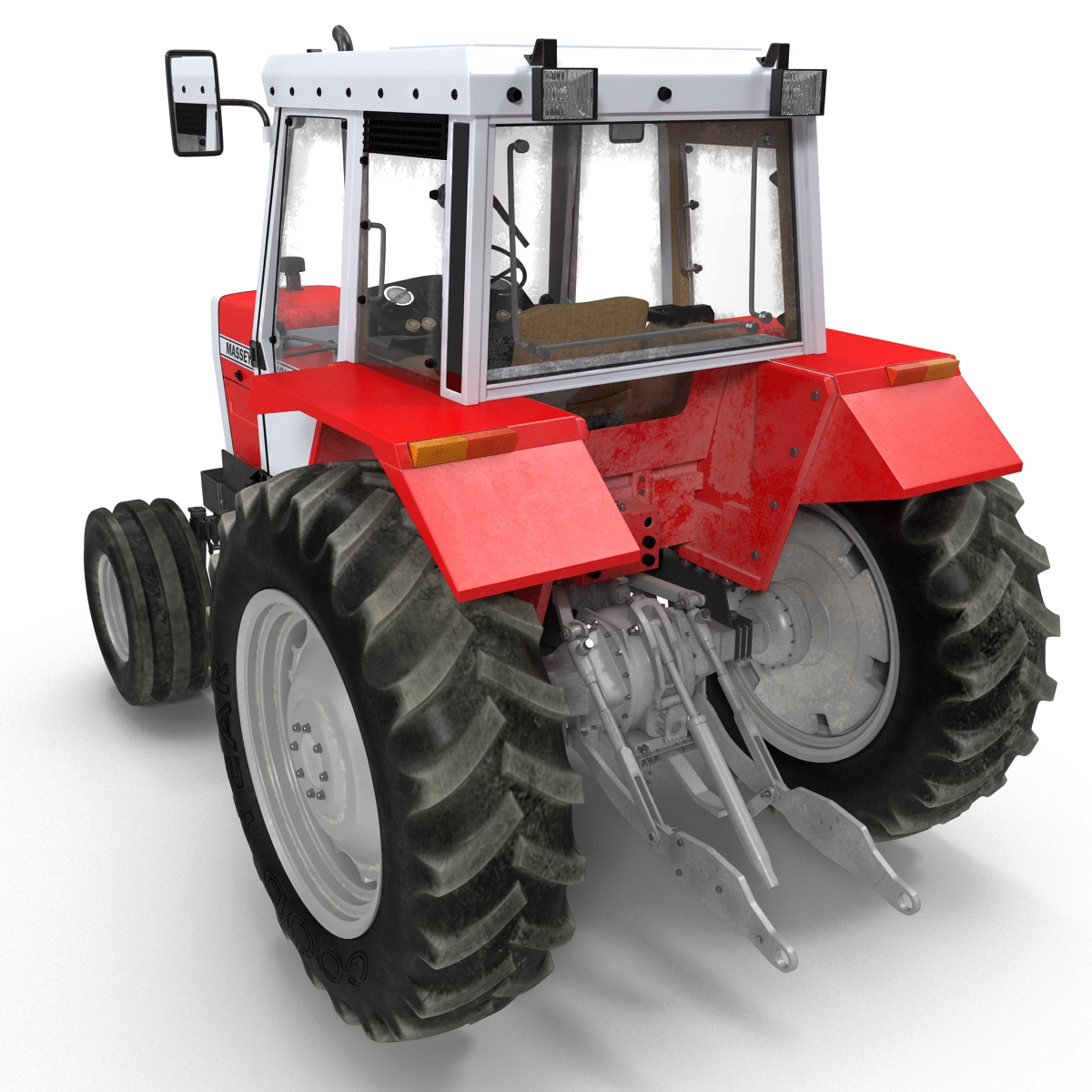 3D model Vintage Tractor Ferguson 698 Rigged