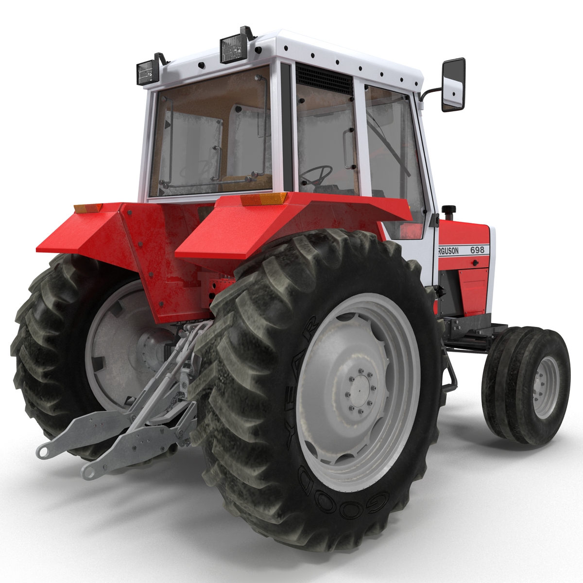 3D model Vintage Tractor Ferguson 698 Rigged