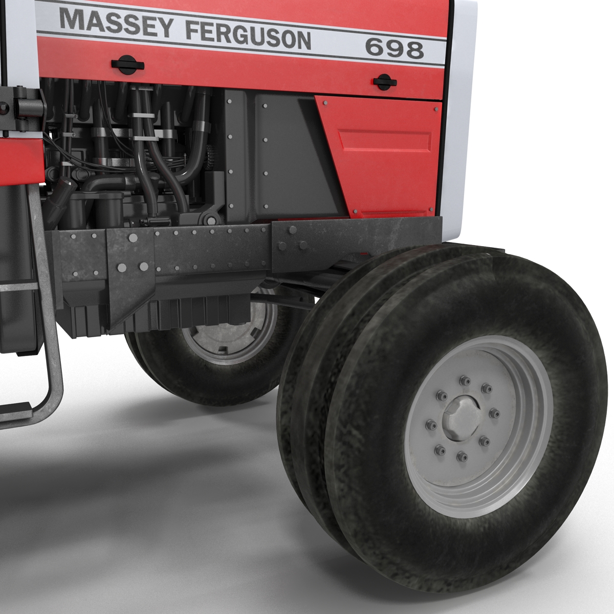 3D model Vintage Tractor Ferguson 698 Rigged
