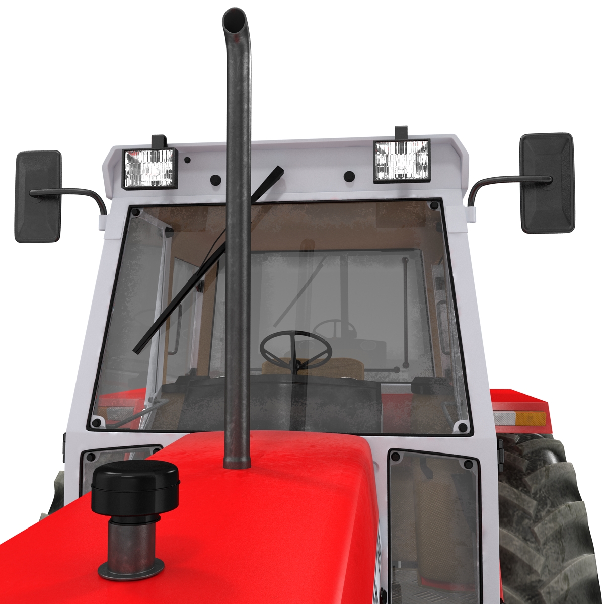 3D model Vintage Tractor Ferguson 698 Rigged