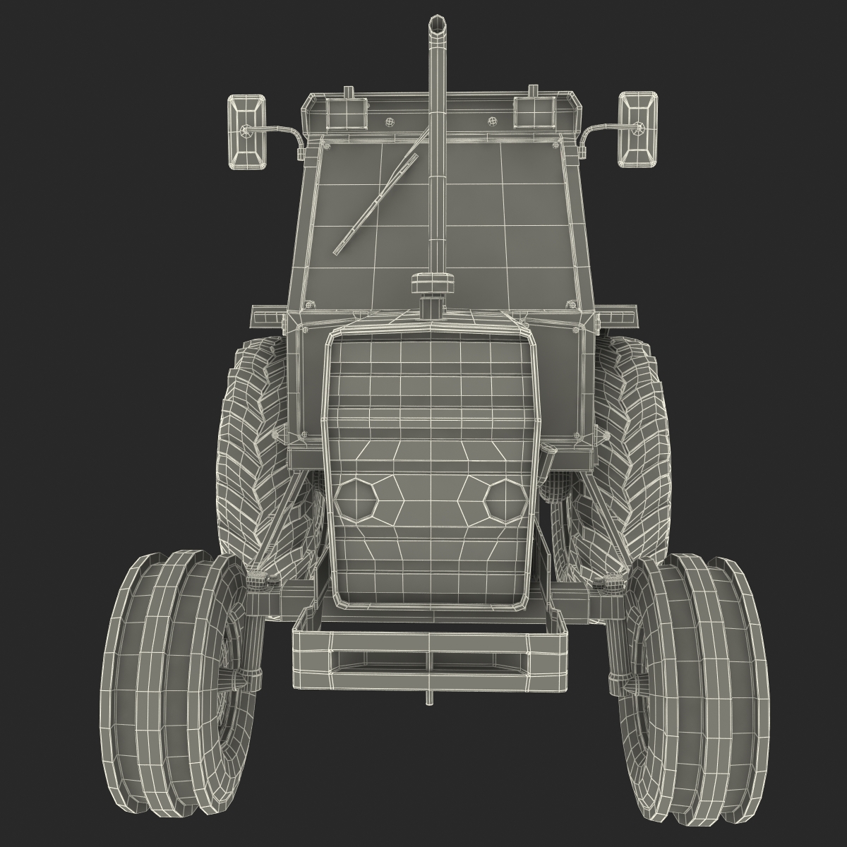 3D Vintage Tractor Generic model