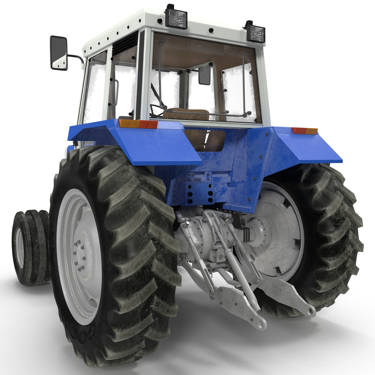 3D model Vintage Tractor Generic Rigged