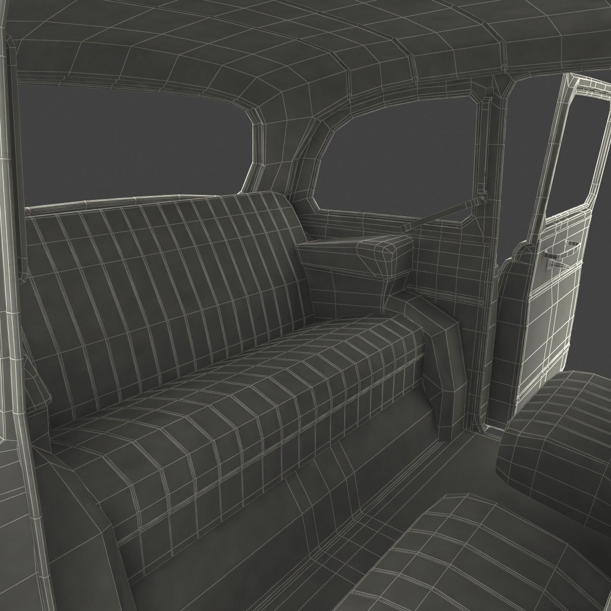 3D London Cab FX4 Rigged