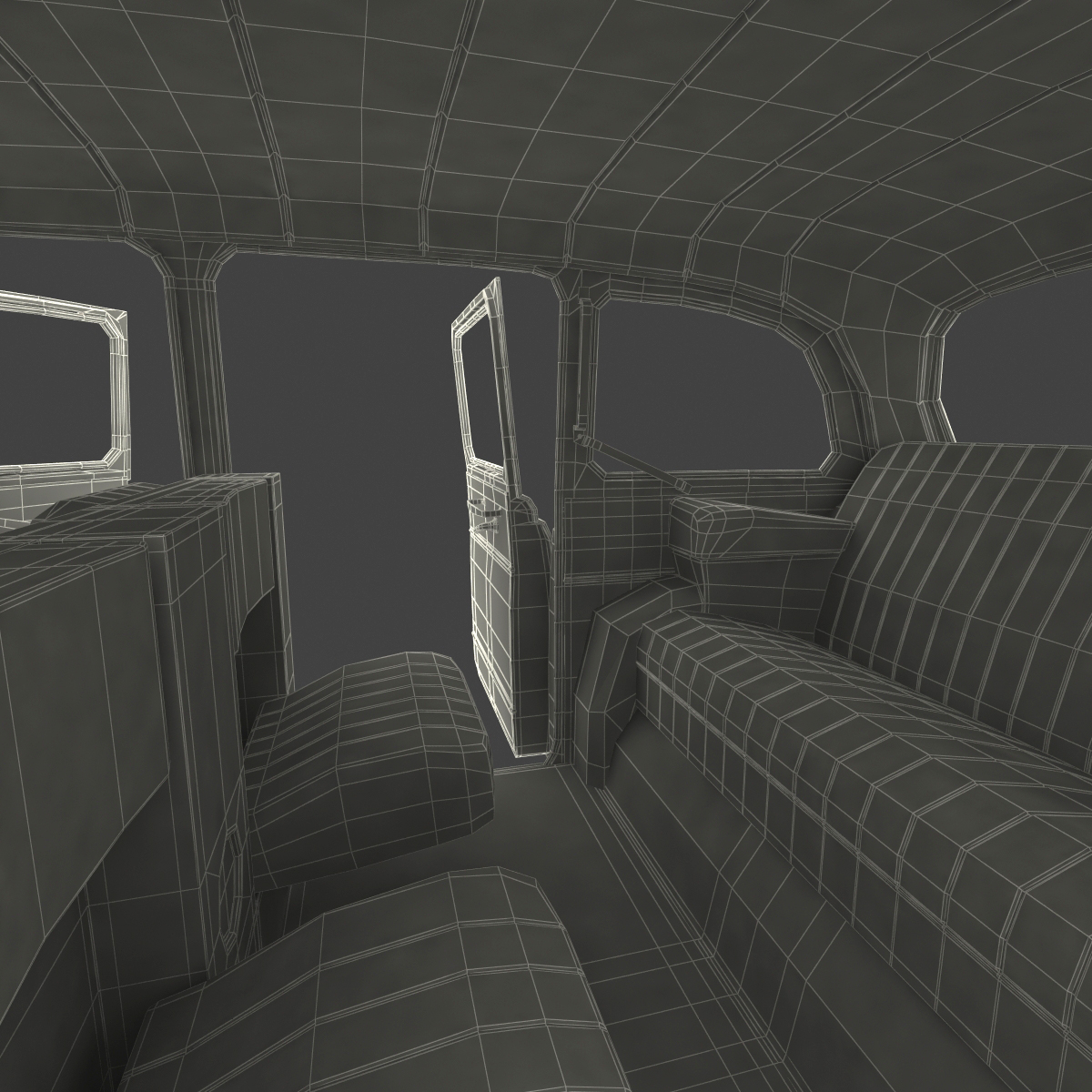 3D London Cab FX4 Rigged