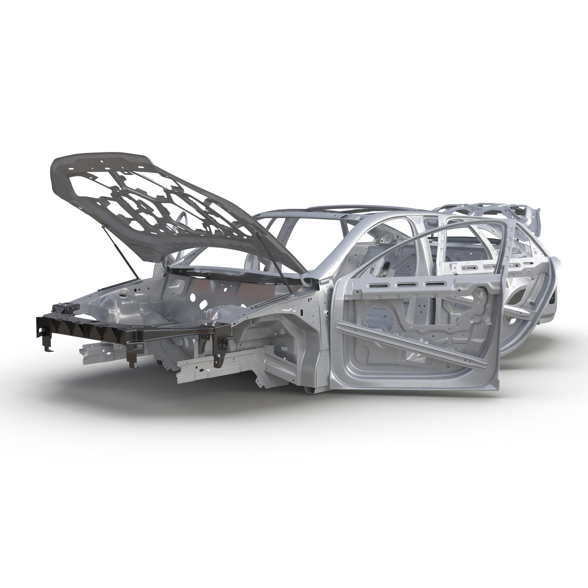 3D Car Frame 6 Rigged model