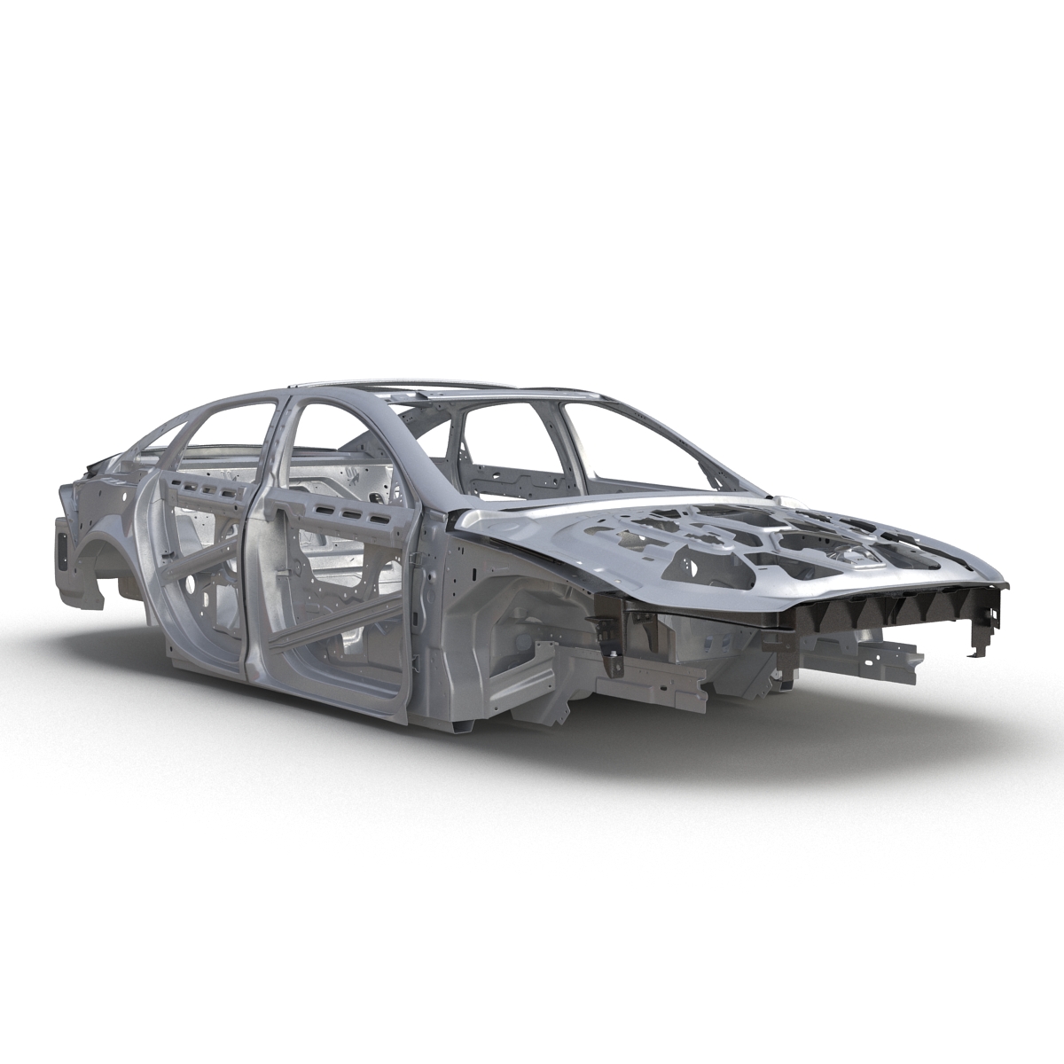 3D Car Frame 6 Rigged model