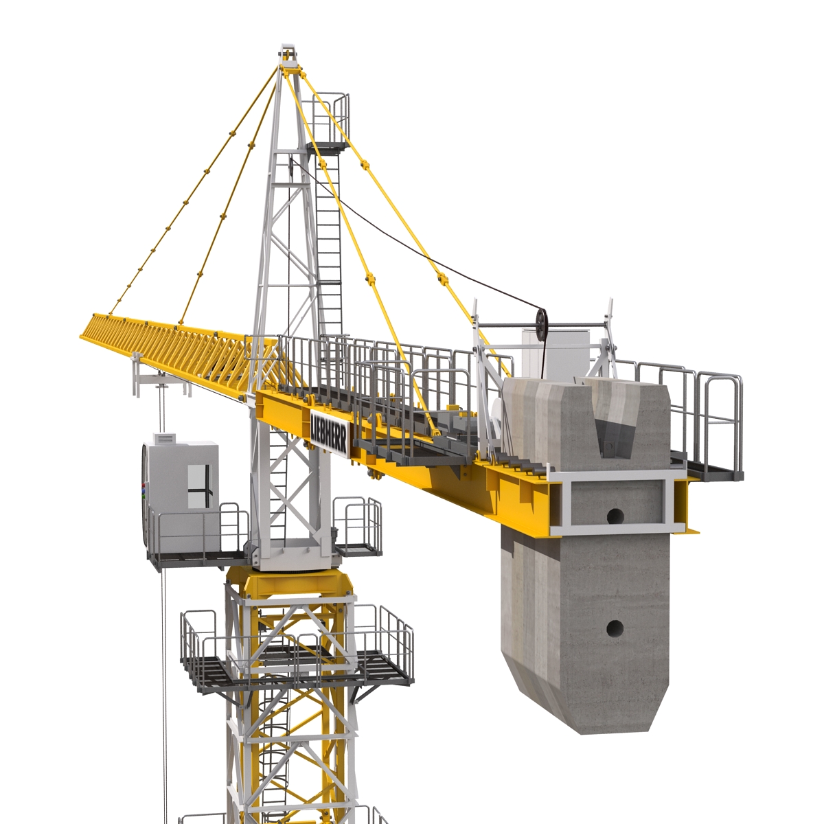 3D model Tower Crane Liebherr