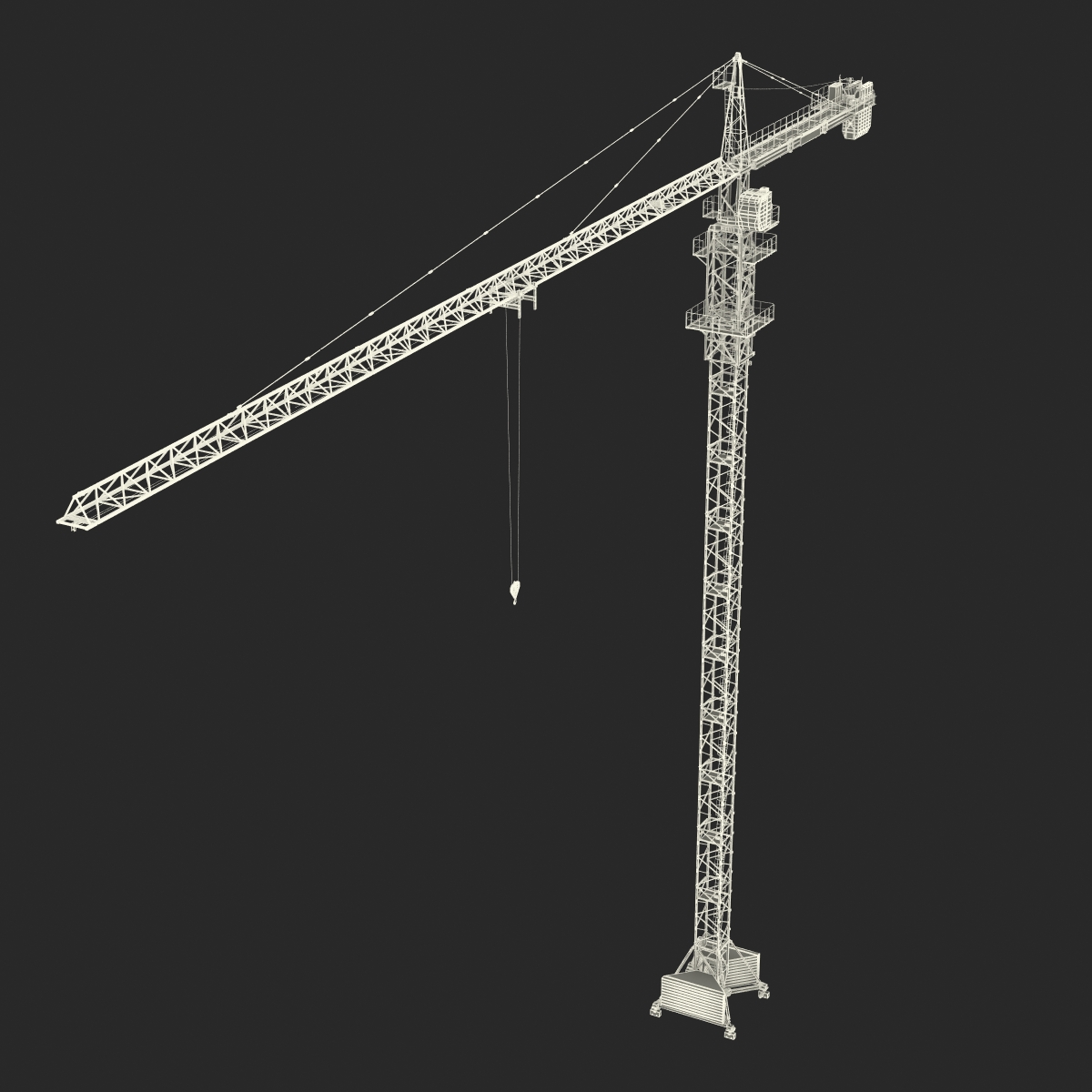 3D model Tower Crane Liebherr