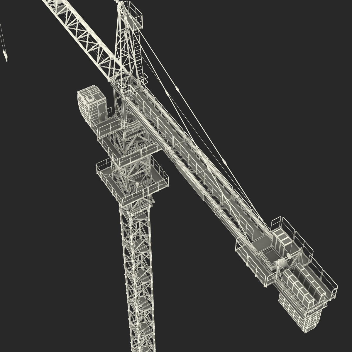 3D model Tower Crane Liebherr