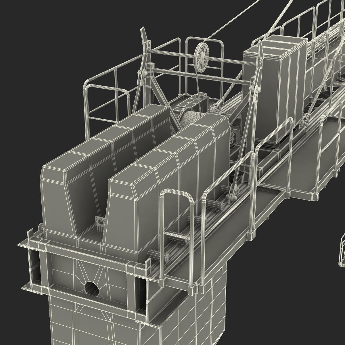 3D model Tower Crane Liebherr