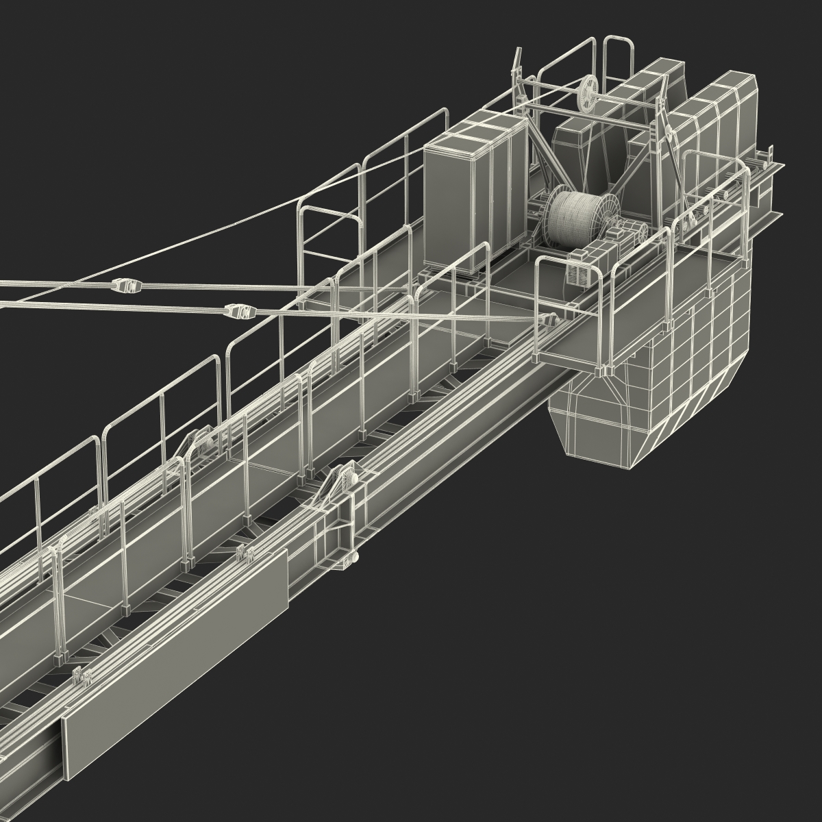 3D model Tower Crane Liebherr